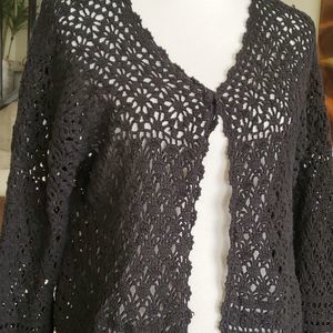 Jason Maxwell Crochet Long Sleeves